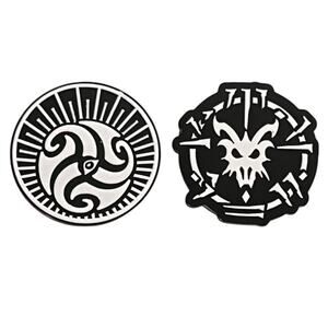 Elder Scrolls V Skyrim Enamel Pin Set Eye of Magnus & Thu'um Master Achievements